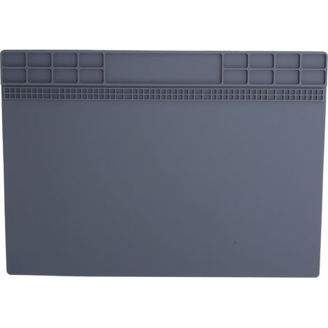 Tapis Caoutchouc Antidérapant pour Réparation de Montres, Coussin de Table Horloger, Accessoire d'Entretien Gris (1/5)