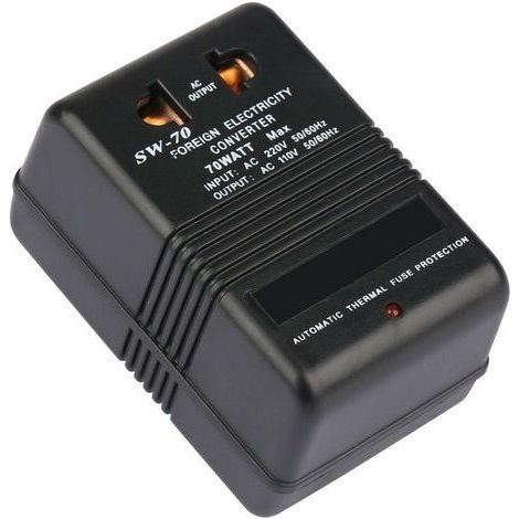 Travel Plug 70 Watt Power Adapter Transformer 220V to 110V Step Down Voltage Converter Power Transformer CN Plug (1/5)