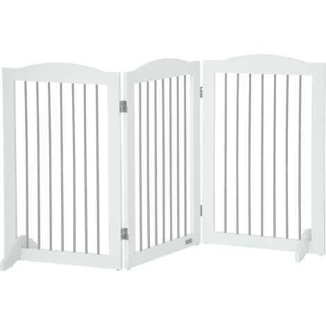 Barrière chien repliable forme ajustable jusqu’à 20 kg 154x80x30 cm (1/5)