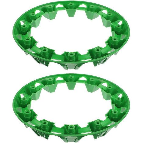 Enjoliveurs de moyeu verts pour quad, en plastique, pour véhicules tout-terrain (lot de 2). (1/5)