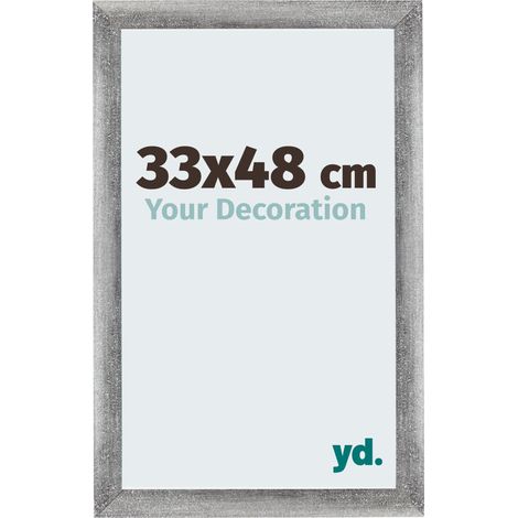 yd. - Cadre photo 33x48 - Gris Patine - MDF - Mura