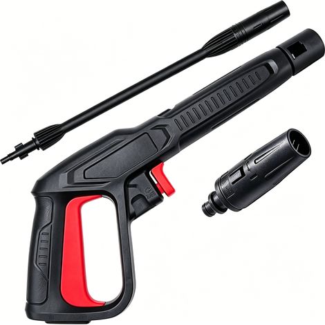 Pistolet à eau haute pression pour nettoyeur Bosch Black&Decker AR AQTA, ajustable avec lance pour mousse, compatible pour nettoyeur haute pression (1/5)