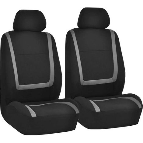 Set di coprisedili per auto - Protezioni per interni auto - Proteggono l'auto - Prevengono macchie e usura - Confezione da 4 pezzi - Grigio