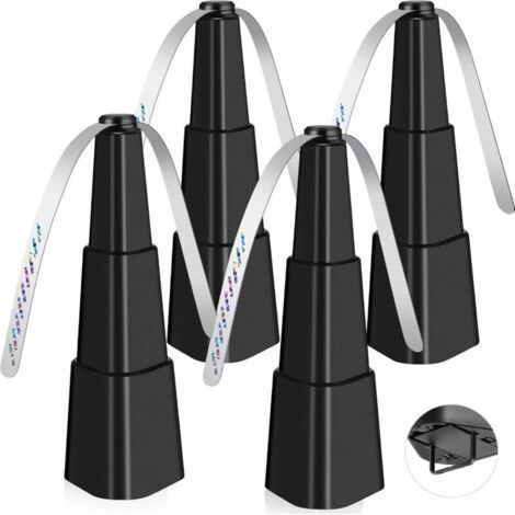 Ventilateur Anti Mouches, 4 PC Répellante Fan par Extérieur Intérieur Mouches et Ventilateur avec 2 Feuilles de Ventilateur et Crochet Anti-Moustique Éloigne Les Mouches