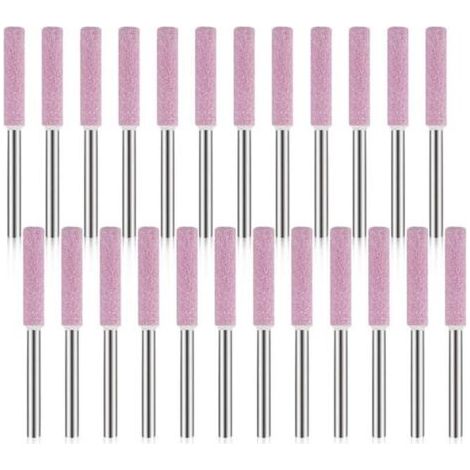 Packung mit 24 Kettensägen-Schärfsteinen, 3 x 4,8 mm Polier- und Schleifwerkzeug