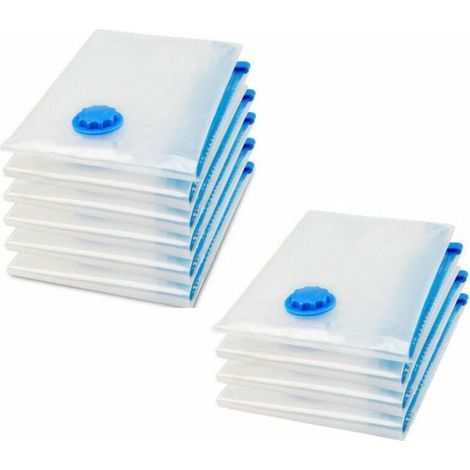Confezione da 10 sacchetti sottovuoto per aspirapolvere, ideali per riporre vestiti, piumoni, lenzuola e cuscini. (1/4)
