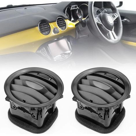 Convient aux grilles d'aération de climatisation Opel Vauxhall, noir, 13417363 13365420 (1/4)
