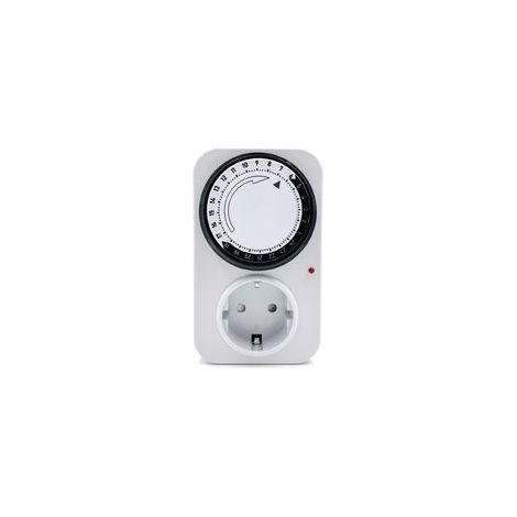 4000W Programmateur journalier mécanique avec Voyant Blanc 120x85x72mm 16A (1/5)