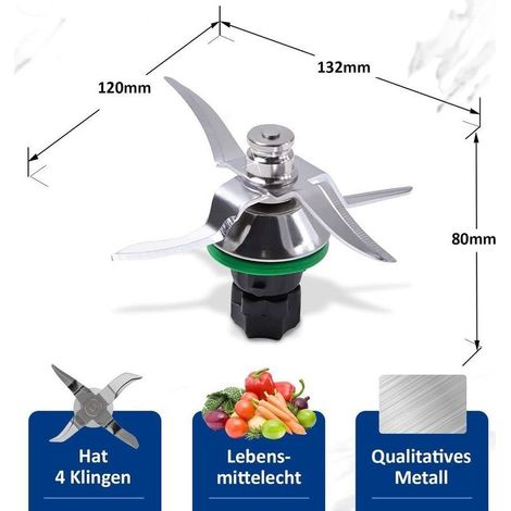 Couteau Thermomix TM5/TM6, Lame pour Robot Thermomix Vorwerk TM5/TM6, Pièce Détachée et Accessoire de Rechange,Accessoires cuisine et cuisson,OUYLAF (1/5)