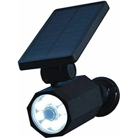 Bionic Spotlight Deluxe LED-Solarleuchten, solarbetriebener Strahler mit Bewegungssensor, 25 Fuß, wasserdicht, frostbeständig, für den Außenbereich, Hofbeleuchtung (schwarz), Einheitsgröße (1/5)