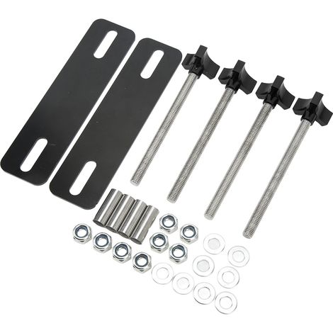Kit de fixation réglable pour plaques de désensablage tout-terrain (4,72 à 6,69 pouces), noir (1/5)