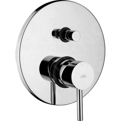Mitigeur de douche encastré avec deux sorties Ø 200 mm Paffoni Stick série SK015CR  Chromé - Laiton (1/2)