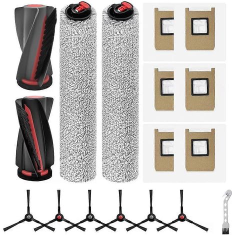15-teiliges Set für den Eufy Omni E28/E25 Staubsauger: Hauptbürste, Rotationsbürste, Seitenbürste und Staubbeutel. Ersatzteile (1/5)