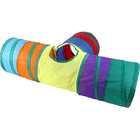 Tunnel pliable pour chats, jouet pour chats, tunnel de jeu en polyester durable, cachette (1/5)
