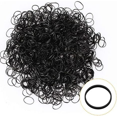 Élastique à cheveux, élastiques caoutchouc antidérapants pour filles, bandes souples pour tresses enfant, lot de bracelets cheveux sans glissement. (1/5)