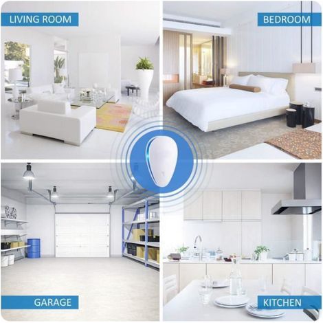 Répulsif Ultrason - Désinsectiseur Électronique Anti-moustiques Et Cafards - Pour Intérieur Maison Bureau - 1 Pièce (1/4)