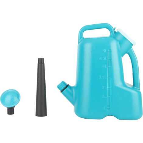 Arrosoir grande capacité avec long bec 5L, bleu, accessoires de jardin (1/5)