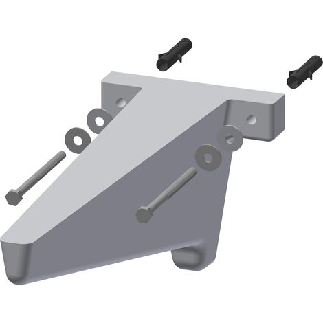 KWC AR Konsole, VARIUS, MIRANIT, weiß,  160x170x445 mm, mit Gefälle