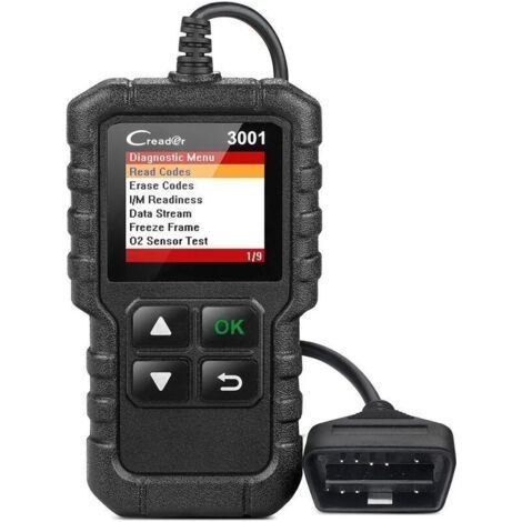 Diagnostic Launch CR3001 Car Diagnostic Suitcase OBD2 Auto Diagnostic Scanner for Gasoline and Diesel Cars, Read and Clear Engine Fault Codes, Delphi OBD Reader,