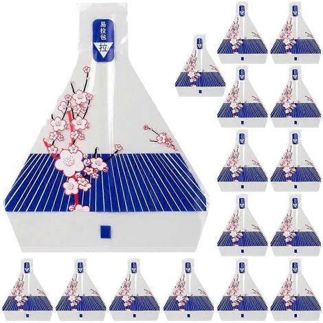 100 sachets à onigiri jetables avec autocollants-19x15.5CM (1/3)