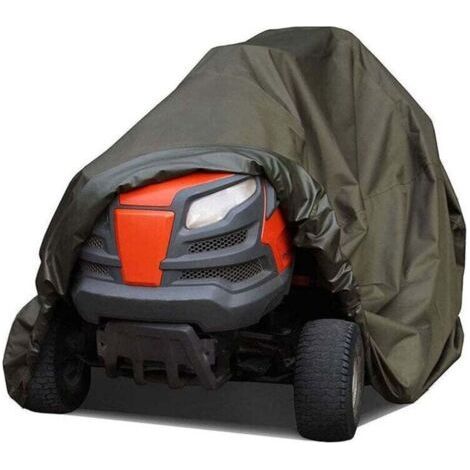 Rasenmäher-Abdeckung, wasserdichte Traktor-Abdeckung, geeignet für Mähdecks bis zu 1500 mm, strapazierfähiges 210D Oxford-Polyester, langlebig, UV-beständig, Traktor-Abdeckung für Ihren Rider-Gartentr (1/4)