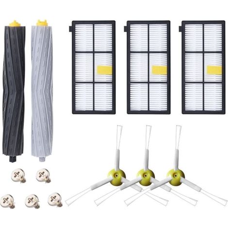 Kit di accessori per iRobot Roomba serie 800 900 805 850 860 865 866 870 871 880 886 890 891 895 896 960 980, parti di ricambio ABClife, spazzola e filtri per aspirapolvere (13 in 1) (1/4)