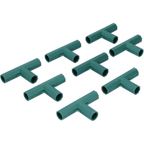T-Verbinder (8er-Pack) für selbstgebaute Pflanzenstützen, T-Adapter für 16-mm-Gartenstützen (1/5)