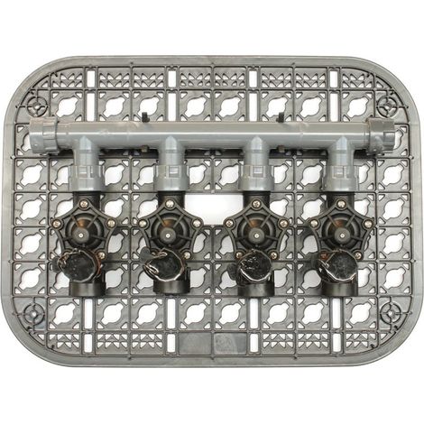 Kit Grille Avec 4 Electrovannes M/f 1 Ecrou Tournant 9v - Rain Irrigation