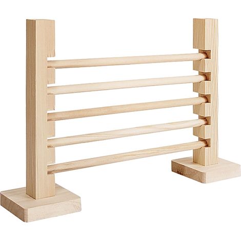 Obstacle d'entraînement en bois avec hauteur réglable, jouet pour rongeurs, furets, chinchillas et enclos pour animaux de compagnie (1/5)