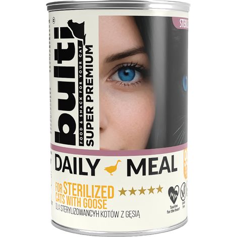 BULTI Repas Quotidien Aliment Humide Stérilisé pour Chat Poulet et Oie 400g (1/4)