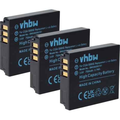 vhbw 3x Akku kompatibel mit 3M Mpro 110 Micro Projector Kamera (750 mAh, 3,6 V, Li-Ion) (1/5)