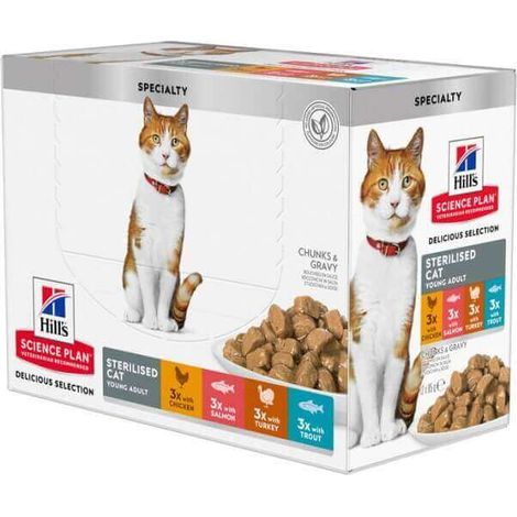 Patee pour chat hills sterilise 12x85gr