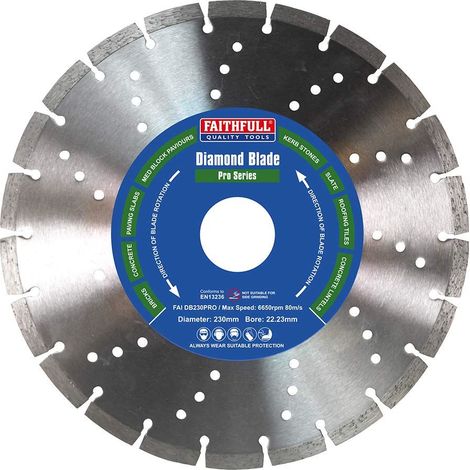 Professional Diamond Blade 230 x 22mm FAIDB230PRO