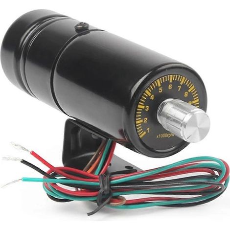 Roter LED-Drehzahlmesser mit Schaltblitz, einstellbar, 1000–11000 U/min, Universal, 12 V (1/5)