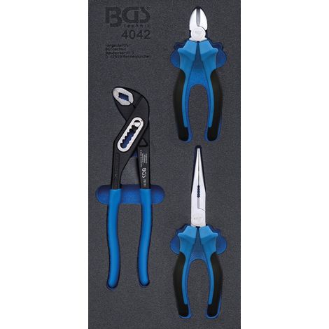 Juego de pinzas bgs technic negro 165mm 200mm (1/2)