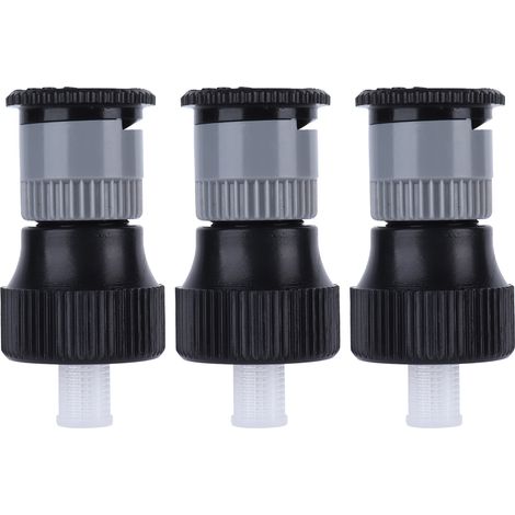 3 pièces Buse d'Arrosage Enterrée Rotative 360° avec Filetage Femelle G1/2, Arroseur Réglable pour Pelouse, Jardin et Plantes en Pot (1/5)