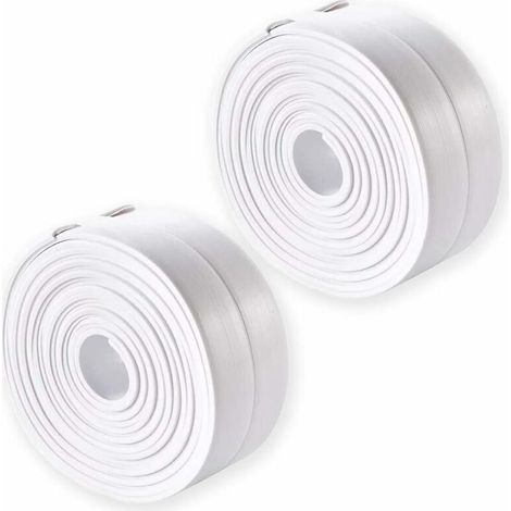 Waterproof Sealing Tape, Self-Adhesive, Waterproof and Mildew Resistant, Bathroom Sealant, Kitchen Edge Protection Sealing Tool (1/5)