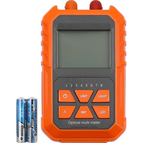 Compteur de puissance optique portatif avec lumière rouge de 5 km -70 + 6 dBm Mini testeur de puissance optique Testeur de câble réseau portable (1/5)
