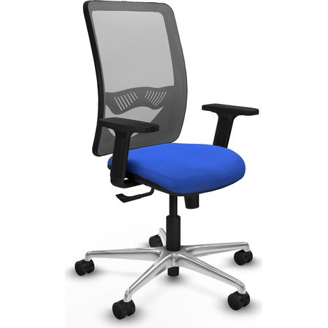 Sedia ergonomica piqueras y crespo Zulema nero alluminio (1/2)
