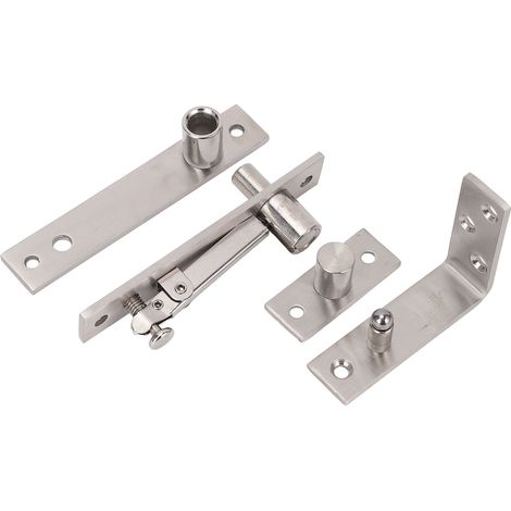 Charnière à pivot encastrée pour porte inox 180° à roulement 300 lbs pour placard bibliothèque (1/5)