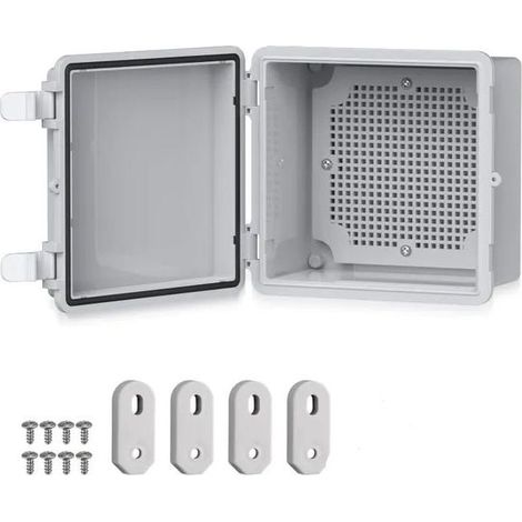 Coffret Electrique Etanche Exterieur en ABS IP67 Étanche avec Joint d'Étanchéité Intégré Résistant à 60kg(15x15x9cm) (1/5)
