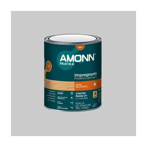 IMPREGNANTE A SOLVENTE AMONN 2,50 lt - Noce chiaro - AMONN
