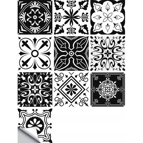 Selbstklebende PVC-Patchwork-Paneele, 10er-Set, Tapete 20x20cm, zm-06-006 (1/5)