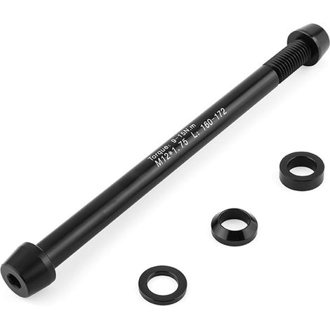 Steckachsenadapter, Fahrradrollenantrieb, Steckachsenadapter für Fahrräder, M12 x 1,75, 160–172 mm, Steckachsen für Indoor-Bikes, Rennräder, Mountainbikes (1/5)