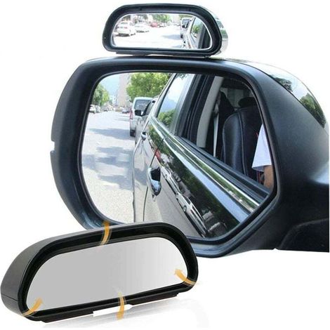 Lot de 2 rétroviseurs d'angle mort, rétroviseur latéral grand angle 360° pour moto (1/3)
