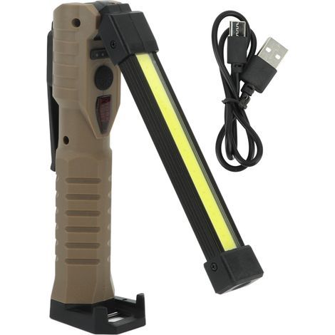 Lampe travail pliante COB – 7 modes – charge Type C – magnétique pliable – secours – éclairage extérieur / maison (1/5)