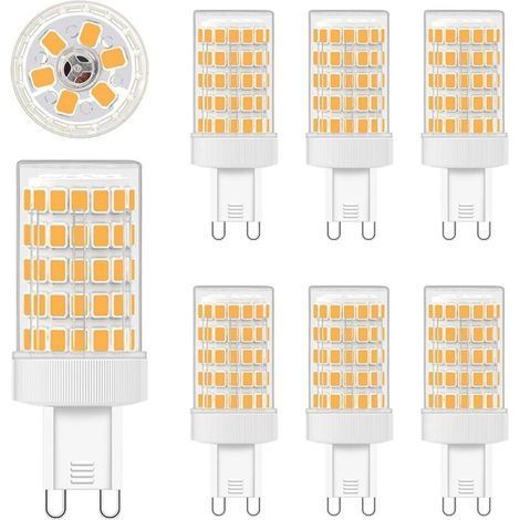 G9 LED 10W, Ampoules LED G9 Blanc Chaud 2700K Equivalence Incandescence 80W Lumière 900LM G9 Ampoules AC 220V Lumineux 360º Large Angle de Faisceau 862835 SMD Non Dimmable Lot de 6 [Cl (1/4)