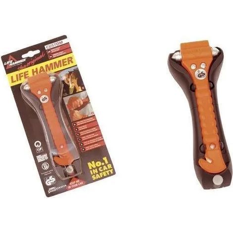 Marteau de secours Leina Werke emergency hammer coupe-ceinture verre
