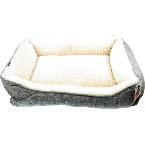 Panier Zupo rectangle gris 50 x 70 cm, pour chien - animallparadise
