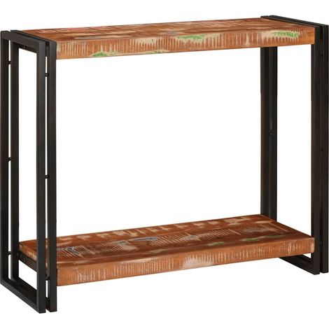 Konsolentisch 90 x 33 x 75 cm Massives upgecyceltes Holz